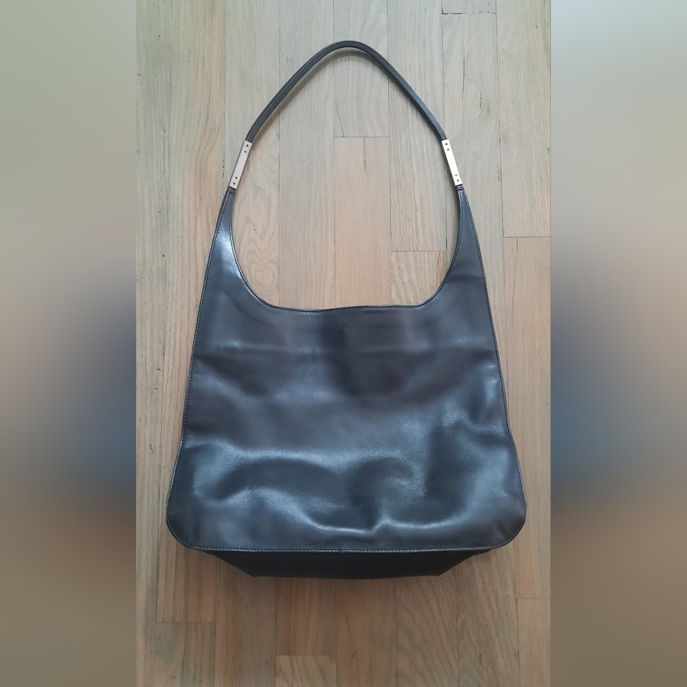 Gucci Vintage Jackie Shoulder Bag Handbag Leather Black
